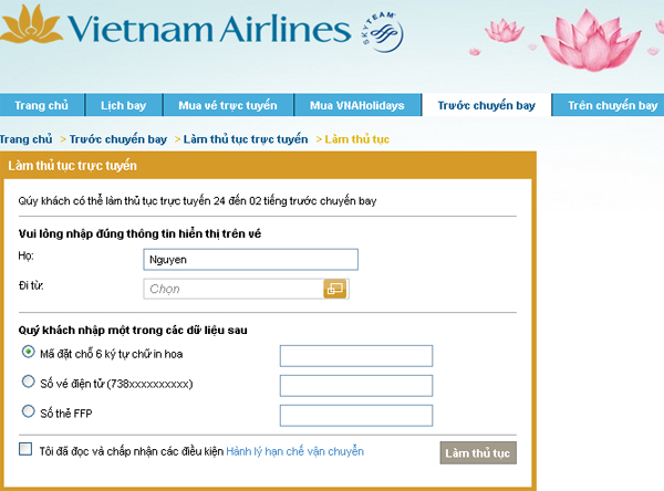 Vietnam Airlines.