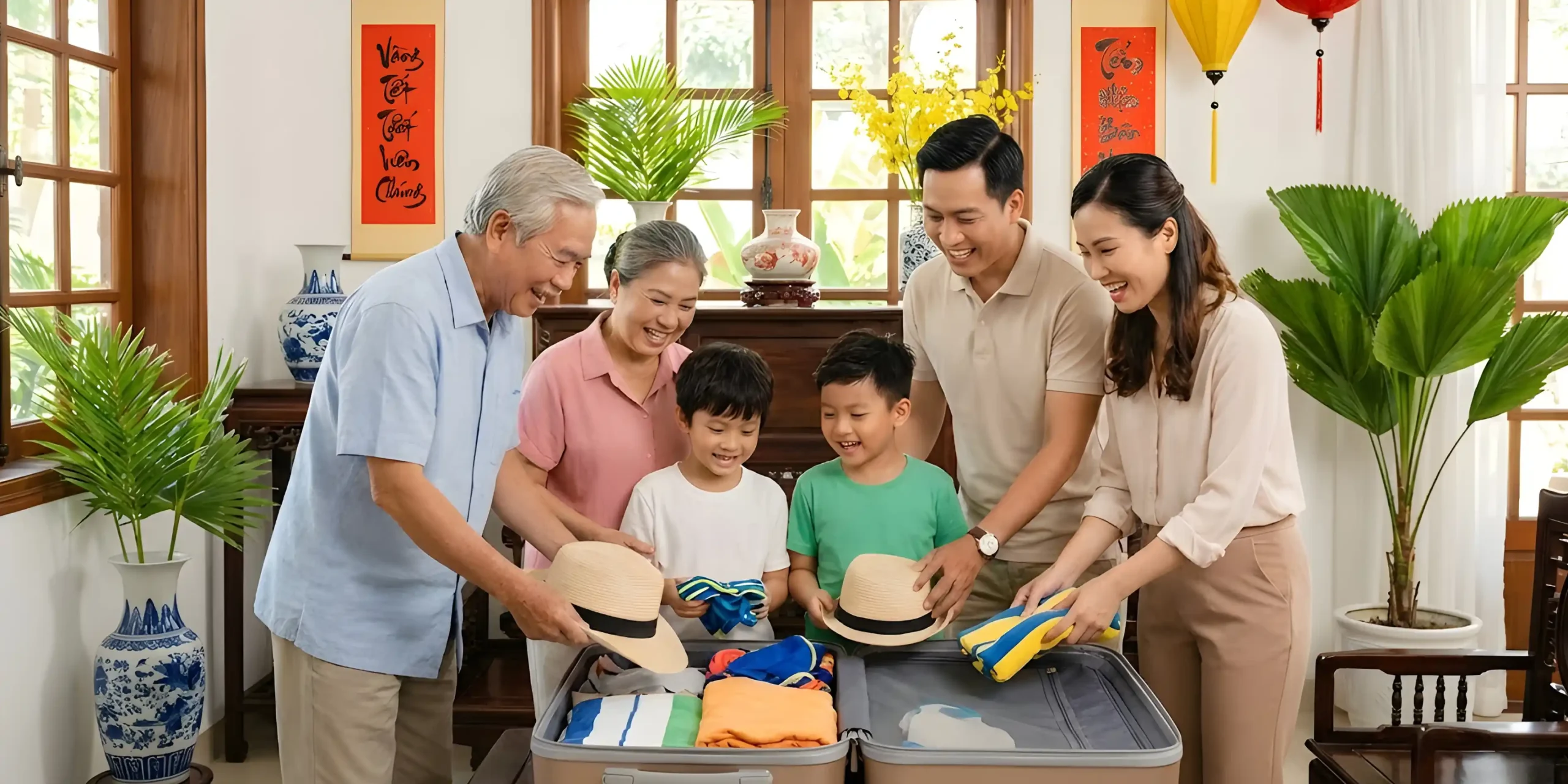 Sắp xếp hành lý kỹ càng để có một chuyến du xuân trọn vẹn