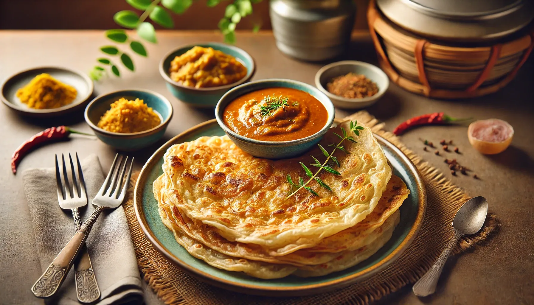 Roti Canai là món ăn vặt đường phố được yêu thích tại Malaysia
