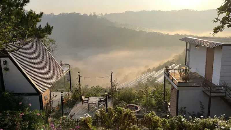 View đồi núi siêu đẹp từ Leng Keng Homestay