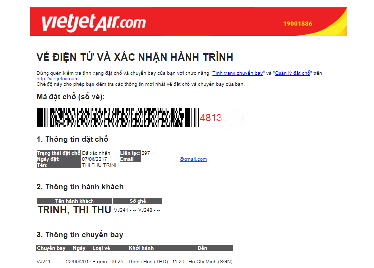 Cách săn vé máy bay 0 đồng Vietjet Air 10