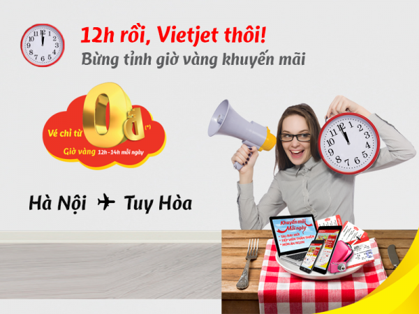 Cách săn vé máy bay 0 đồng Vietjet Air 3