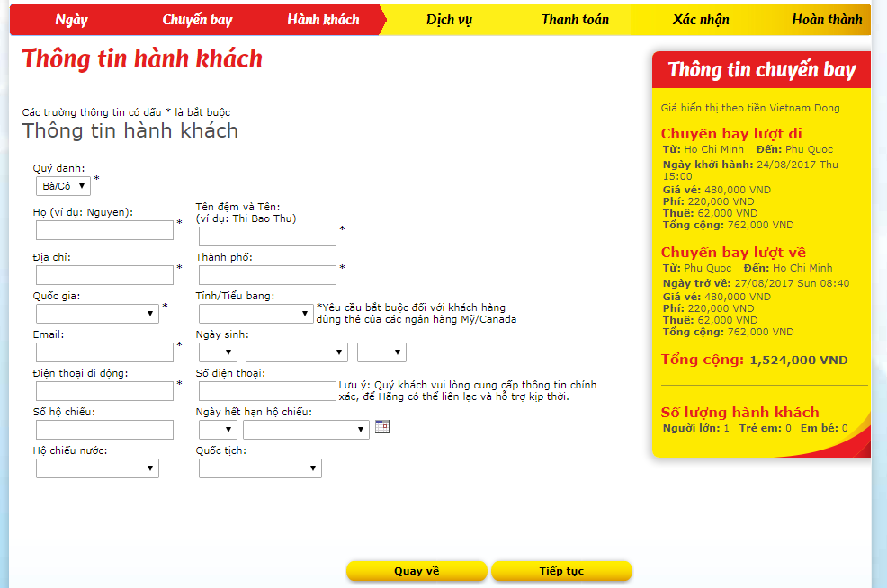 Cách săn vé máy bay 0 đồng Vietjet Air 6
