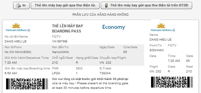 Vietnam Airlines.