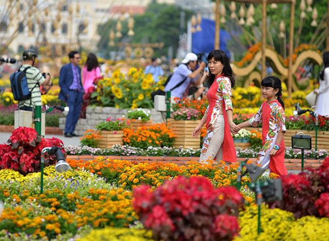Đường hoa Nguyễn Huệ - Sài Gòn