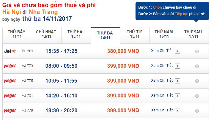 Lựa chọn hình thức thanh toán